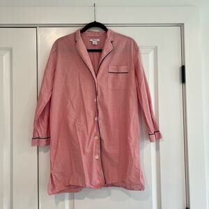 Madewell Women's Lightweight‎ Button Down Nightgown 100% Cotton Size S